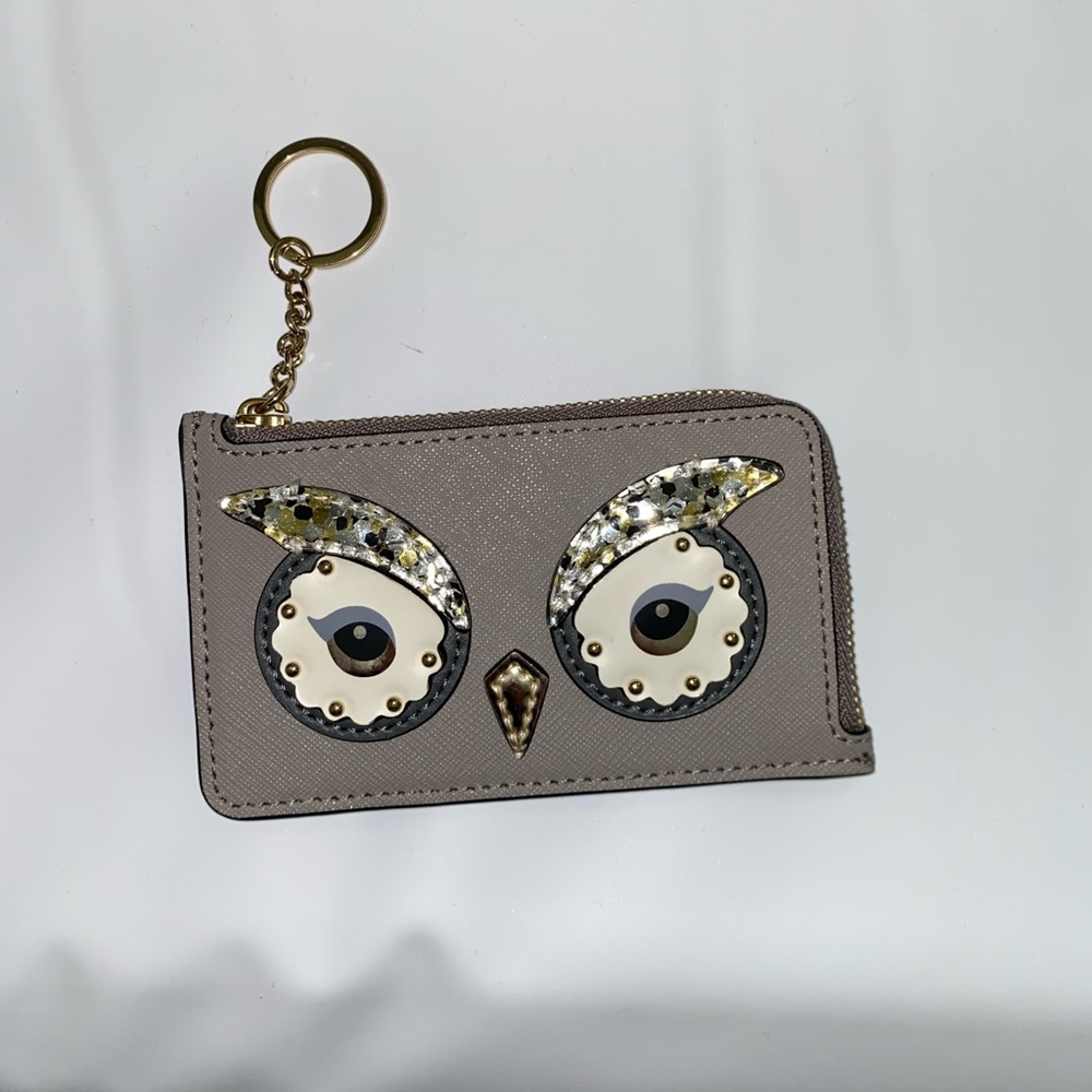 Kate Spade Mini Key Ring Wallet Owl Design